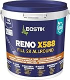 Bostik 30621775 RENO X588 FILL 2K ALLROUND 1kg Reparatur-Mörtel, Grau
