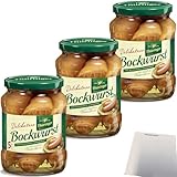 Keunecke EWU Delikatess Bockwurst 5x80g Stück 3er Pack (3x650g Glas) + usy Block