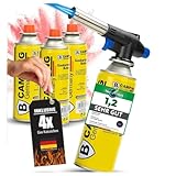 MAGNUM ® Gasbrenner mit Kartusche 4x227g – Schweißbrenner max. 1300°C...