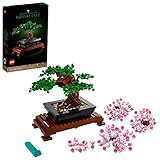 LEGO 10281 Icons Bonsai Baum, Kunstpflanzen-Set zum Basteln für Erwachsene, Zimmerdeko,...
