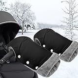 BNGXR Handwärmer Kinderwagen, Extra Lang Handschuhe Kinderwagen mit Fleece...