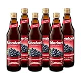 RABENHORST Roter Rabenhorster 6er Pack (6 x 700 ml) - Roter Traubensaft mit...