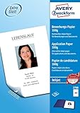AVERY Zweckform 2788 Inkjet Bewerbungspapier (200 Blatt, 100 g/m², DIN A4 Papier,...