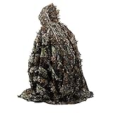 HYFAN Ghillie Suit Poncho Outdoor 3D Blätter Camouflage Camo Cape Umhang für...