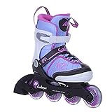 K2 Inline Skates CADENCE JR GIRL Für Mädchen Mit K2 Softboot, White - Light Blue - Pink,...