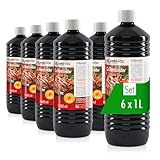 Höfer Chemie 6 L Grillanzünder flüssig für Holzkohle, Grillbrikett, Kamin, Grill,...