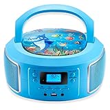 Cyberlux Tragbare Boombox | FM Radio | AUX-In | CD/CD-R | USB | Kopfhöreranschluss |...