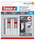 tesa® Verstellbare Klebeschraube für Tapeten und Putz, Haltekraft bis zu 1kg...