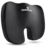 KAISERWERK Sitzkissen orthopädisch -weich bis 90 Kg- Ergonomisches Steißbeinkissen aus...