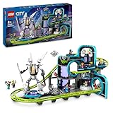 LEGO City Achterbahn mit Roboter-Mech, Spielzeug-Vergnügungspark, Spielset für Jungen...
