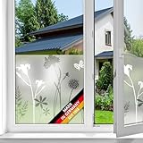 d-c-fix Fensterfolie static Premium Blossom UV Sichtschutz beidseitig blickdicht...