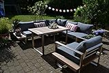 bomey Ecklounge Atlanta in Braun I Lounge-Set bestehend aus Sessel & Ecksofa in...