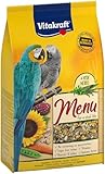 Vitakraft Menü, Papageienfutter, mit Nüssen und Gemüse, mit Vitaminen und Mineralien,...