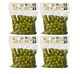 Italienische Oliven mit Knochen in 4 Beuteln à 500 g (Grüne Oliven in Salzlake 4 Beutel...