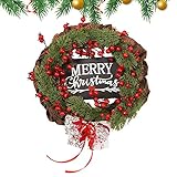 Nupaque Adventskranz für Haustür,Winterkränze Weihnachten Künstlicher Kranz...