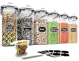 Wildone Müsli-Behälter-Set aus Kunststoff, 6 große (16,9 Tassen, 384 ml), luftdichte...