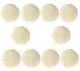 Serrento Luffa-Gesichts-Pads, wiederverwendbar, Peeling, rund, für Gesichtsreinigung und...