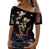 sommeroberbekleidung Damen Shirtjacke ausgefallene Tunika Damen Shirt elegant Schwarze...