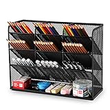 Marbrasse Netz-Schreibtisch-Organizer, Multifunktionaler Stiftehalter, Organizer für...