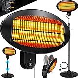 KESSER® Heizstrahler 2000 Watt ✓ Infrarot ✓ Standheizer ✓ Terrassenheizung ✓...