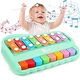 Baoli Xylophon Kinder 1 Jahr und Kinderklavier, 2 In 1 Musikspielzeug Baby 1...