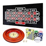 Ygebet 27,9 cm massives Roulette-Rad Set für Erwachsene, mit 47,2 x 22,8 Zoll...