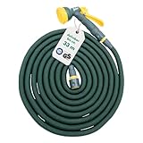 Steuber Flexibler Gartenschlauch Platinum GREEN mit 8 Sprühkopf-Funktionen,...