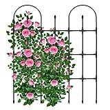 MQHUAYU Rankgitter Metall,Garten Rankgitter Set 120 x97cm，Rankhilfe für...