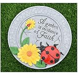 Runde Trittsteine, Kunstharz, wetterbeständige Dekoration, handbemalte Gartenarbeit,...