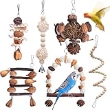 Papageienspielzeug - Vogelspielzeug,6 Stück Papagei Kauspielzeug,Vogelkäfig...