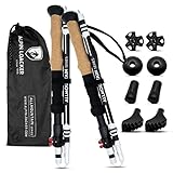 ALPIN LOACKER Wanderstöcke faltbar Aluminium mit Korkgriff I Nordic Walking...
