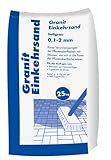 Hamann Mercatus GmbH 25kg Granit Einkehrsand hellgrau 0,1-2,0 mm - Fugen & Einkehrsand