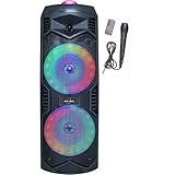 INOVALLEY KA113XXL Bluetooth-Lautsprecher, 700 W, Karaoke-Funktion, 2 Lautsprecher,...