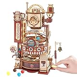 ROKR Chocolate Factory 3D Holzpuzzle Erwachsene, STEM Kugelbahn Bausatz...