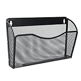 EasyPAG Metall Querformat A4 Zeitschriftenhalter Wand Zeitschriften Wandhalter Aktenablage...