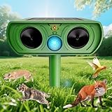 Katzenschreck Garten, Solarbetriebene Ultraschall Fuchsschreck für Gärten, Katzenschreck...