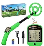 OMMO Metalldetektor für Kinder, Hochpräziser Metallsuchgerät mit LCD-Display,...