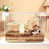 Bucatstate Hamsterkäfig mit Zubehör, inkl. gratis Laufrad, Wasserflasche, Futternapf &...