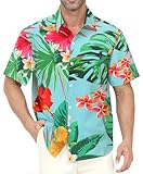 Gavliuu Hawaii Hemd Männer, Herren Hawaiihemd Casual Freizeit Blumen...