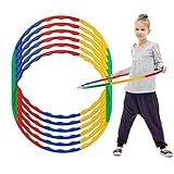 Bramble - 6 Hula Hoop Reifen für Kinder, 8 Abschnitte - Verstellbar & Abnehmbar -...