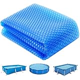 TOSANEO Pool Solarabdeckplane Rund Ø 305 cm Poolheizung Solarfolie 120 µm Solarplane...