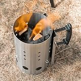 Fabater Holzkohle-Anzündkamin 10,7 X 6,6 Zoll Großer Grill-Feueranzünder Zum Grillen...