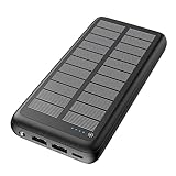 Solar Powerbank 27000mAh, Hiluckey Tragbare Solar Ladegerät 3A USB-C Power Bank...