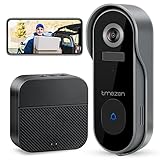 WLAN Video Türklingel mit Kamera, TMEZON Kabellos Video Doorbell Akku mit Gong,...