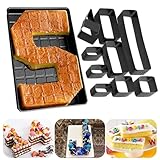 Backform Zahlen und Buchstaben,Verstellbare Antihaft Kuchenform,10-teilige Zahlenbackform...
