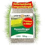 versando 10kg Rasendünger Frühjahr bis 500m²: verdrängt Moos und Unkraut...