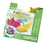 folia 8920 - Faltblätter 20 x 20 cm, 70 g/qm, 100 Blatt sortiert in 10 intensiven Farben...