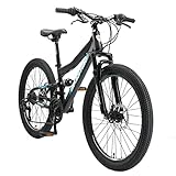 BIKESTAR Kinder Fahrrad Fully Mountainbike 21 Gang Shimano, Scheibenbremse ab 8...