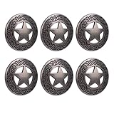 SUNGOOYUE 10 Sets Nietenschrauben aus Rotguss, 28 Mm, Hohle Sternnieten, Gekreuzte...