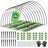 DNGH Folientunnel für Hochbeet Abdeckung, 30 PCS Pflanztunnel Bögen Stabil...